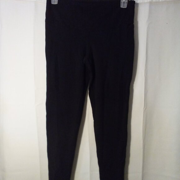 Shape FX Pants - Shape FX Leggings Women L Straight Skinny Active Athletic Cropped Black